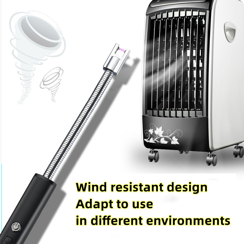 Windproof Arc pulse fire igniter 360 Degree Free Rotation BBQ Stove Lighter USB Rechargeable Electric Lighter For Candle Kitchen