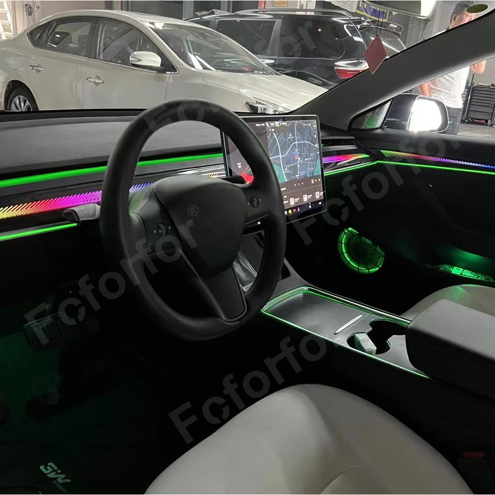 CAR ambient Light for Tesla model 3 model Y Auto LED Lighting System Atmosphere Lighting Car Decoration Lamp