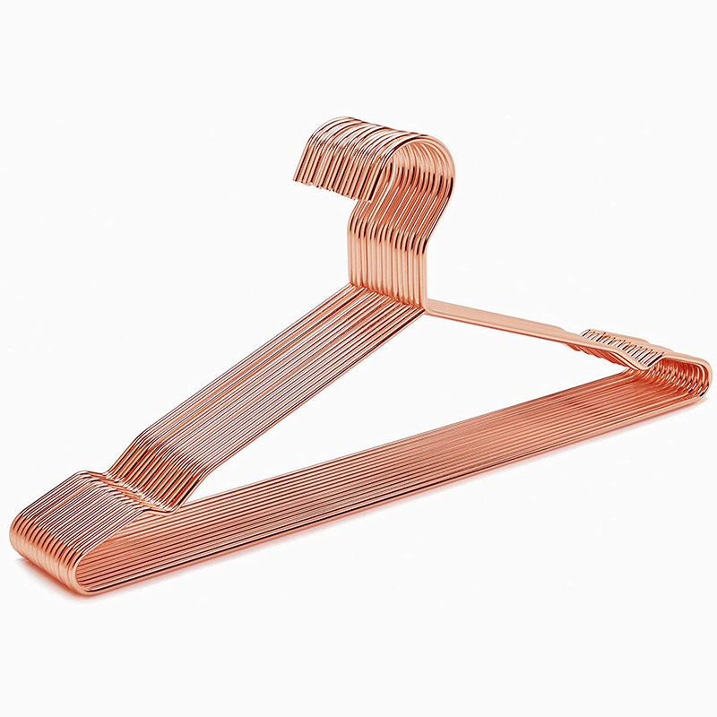 Rose Gold Hooks Metal Wire Hanger For Clothes