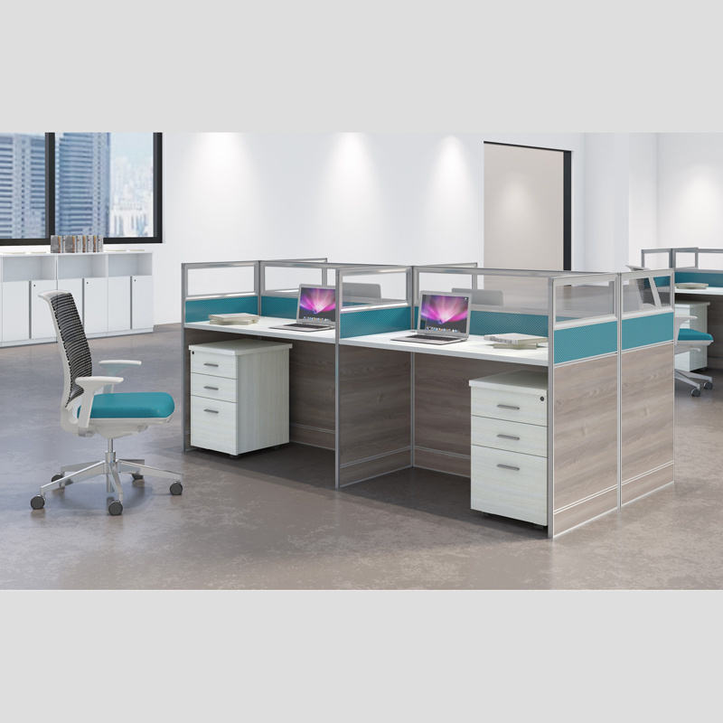 office modular high cubicle wall glass block plywood interior design office partition