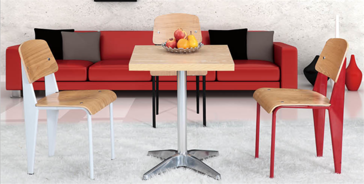 commercial furniture restaurant fastfood table and chair with black legs