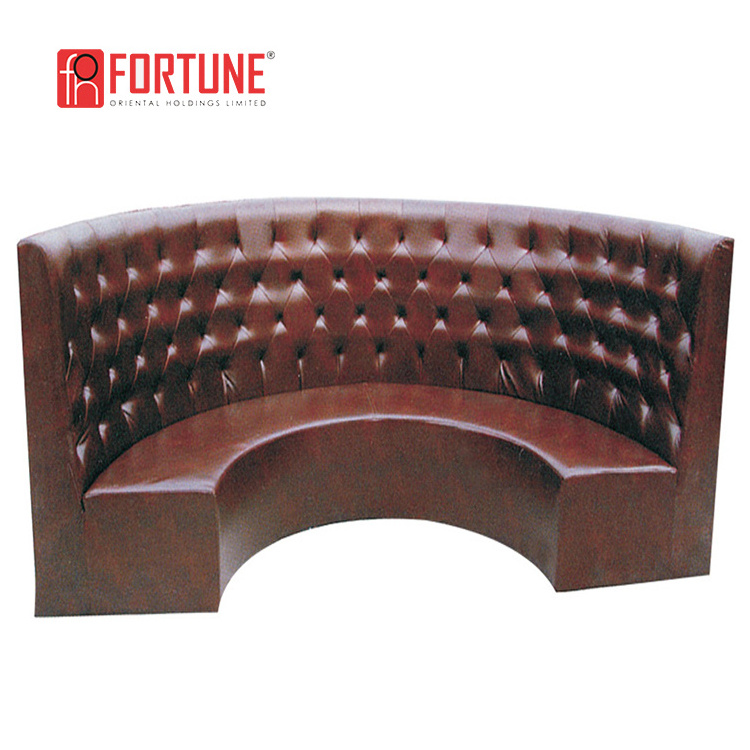 Custom made semi half round KTV night club restaurant booth sofa seating