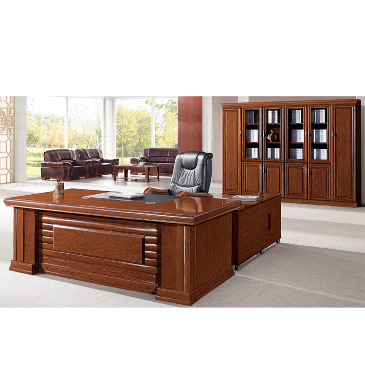 Chinese traditional executive desk set antique wood office desk furniture