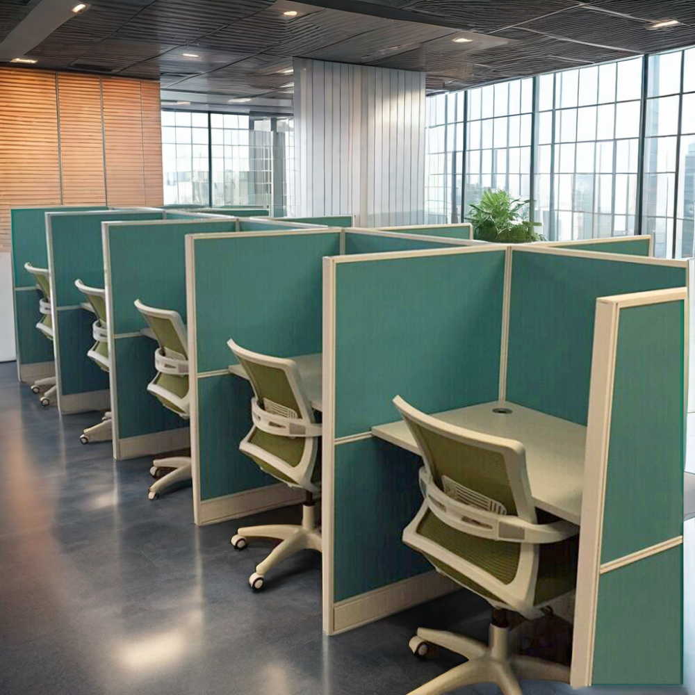 Sound Proof Call Center Workstation Insulator Cubicle Desk Furniture Modern Work Station Office Furniture Custom Color MDF