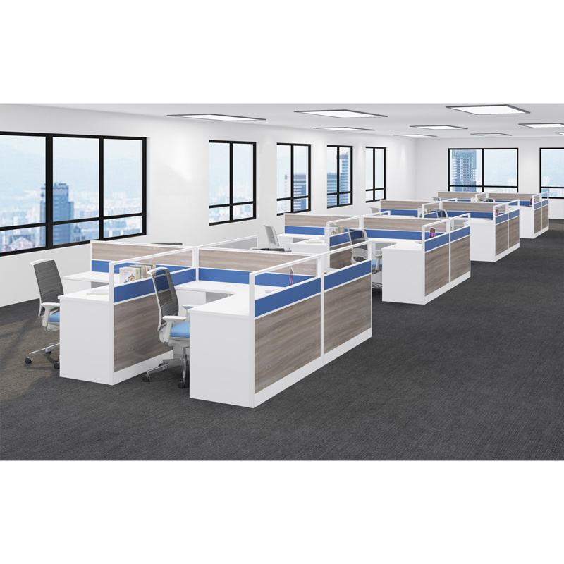 office modular high cubicle wall glass block plywood interior design office partition