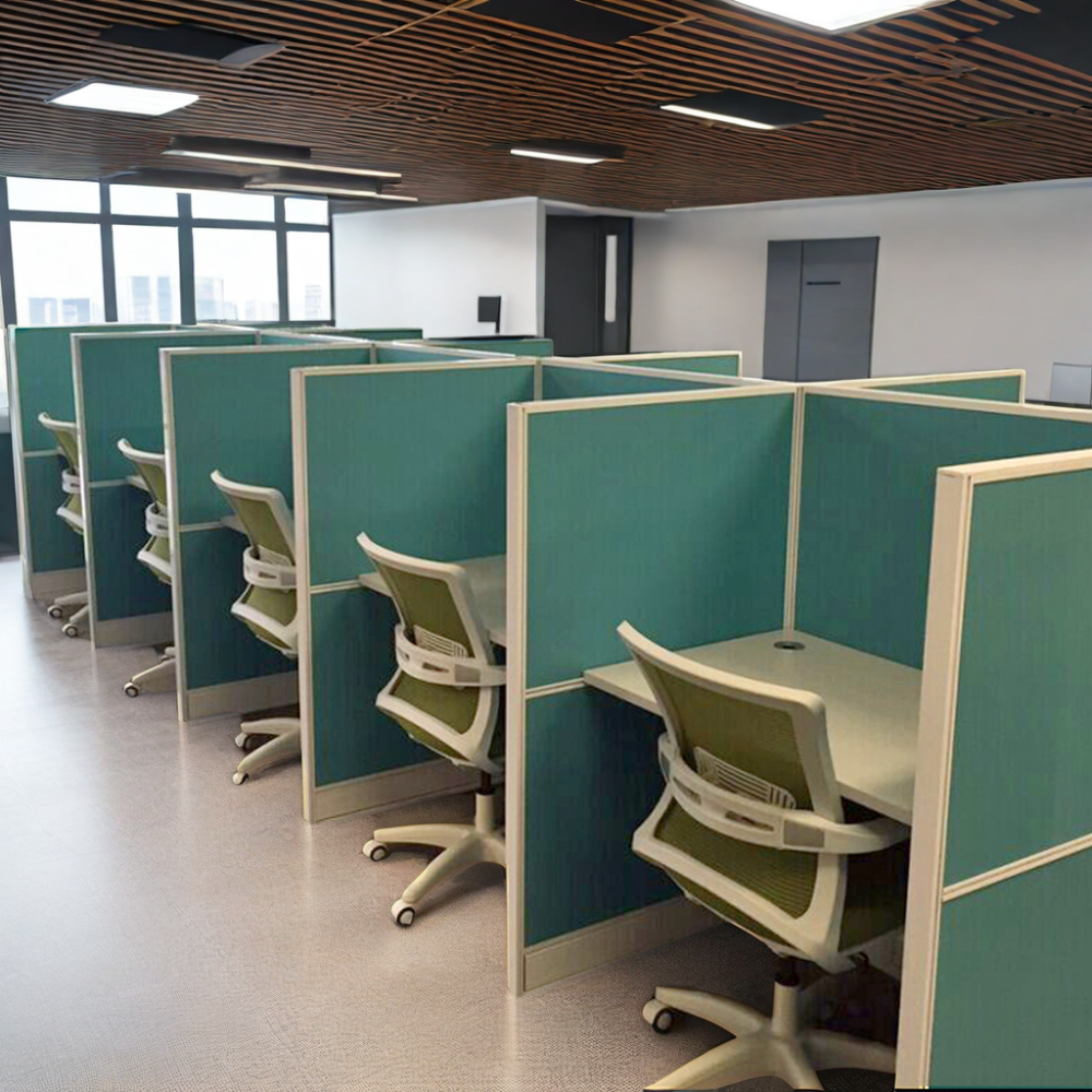 Sound Proof Call Center Workstation Insulator Cubicle Desk Furniture Modern Work Station Office Furniture Custom Color MDF