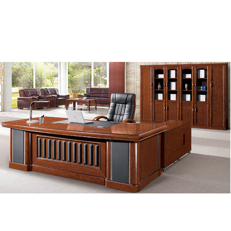 Chinese traditional executive desk set antique wood office desk furniture