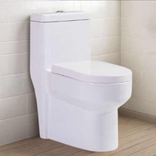 Modern Chinese Toilet Bowl 1 Piece Toilet Commode White Power Flushing One-piece Toilet For Sale