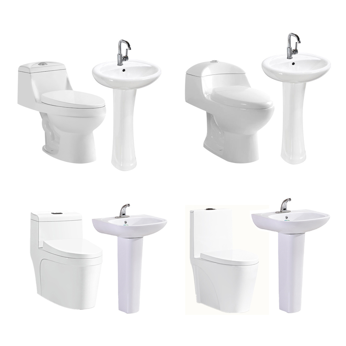 Fohome Bathroom Sanitarios Inodoros De Una Pieza S Trap Siphonic Toilet Bowl Retretes Inodoro One Piece Toilet