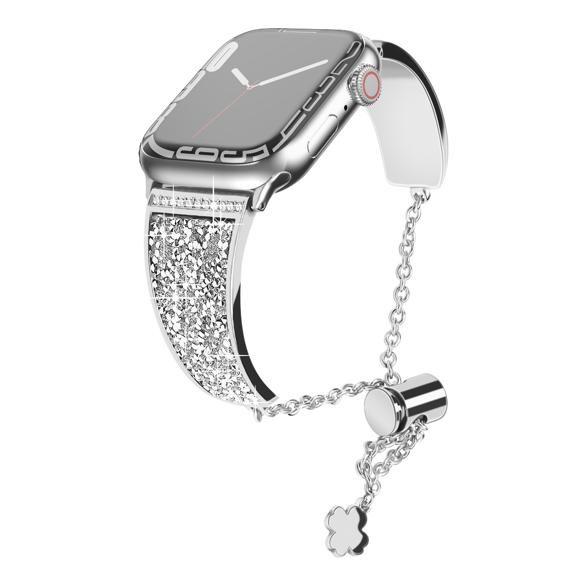 Deluxe Diamond Bracelet Metal Band Suitable for Apple Watch 8 Ultra Watch Series 38 49mm Stainless Steel Watch Strap