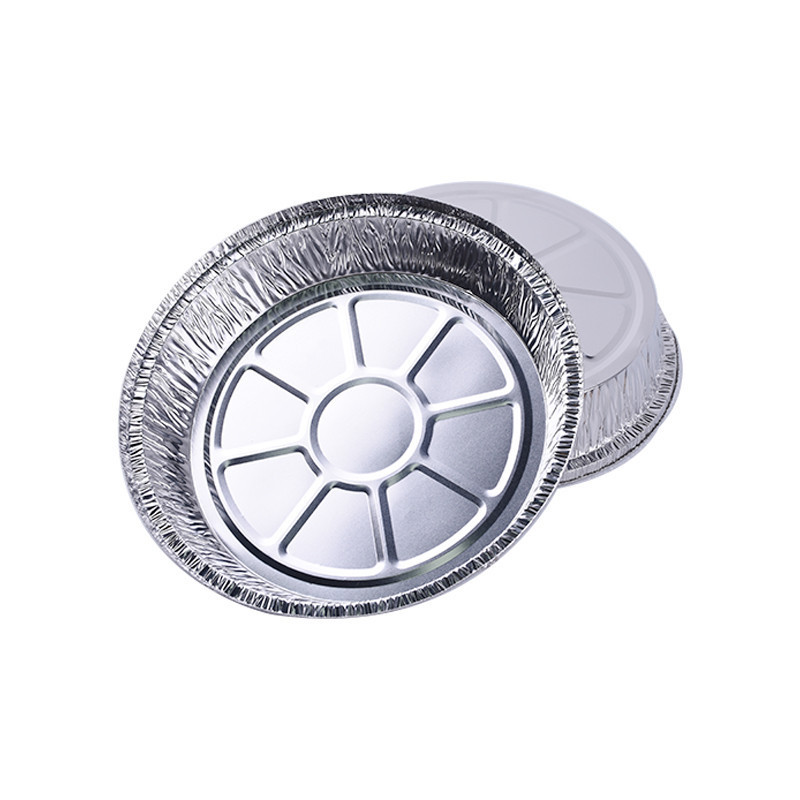 7 8 9 inch air fryer round aluminum foil plate hot selling food grade disposable muffin pie tray