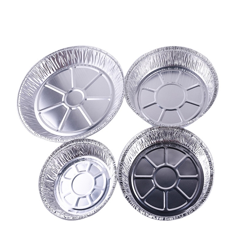 7 8 9 inch air fryer round aluminum foil plate hot selling food grade disposable muffin pie tray