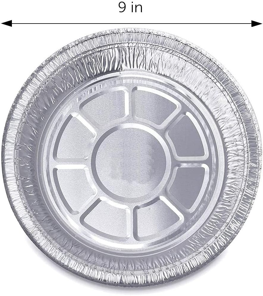 7 8 9 inch air fryer round aluminum foil plate hot selling food grade disposable muffin pie tray