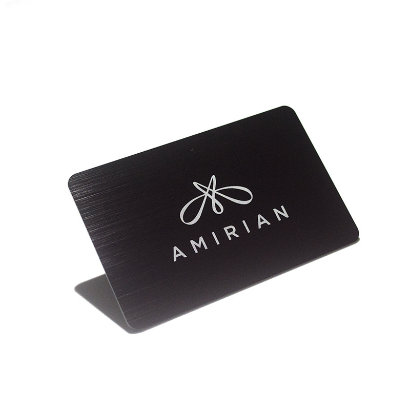 Business card metal anodized aluminum card for business gift engraved stainless steel  business cards metal