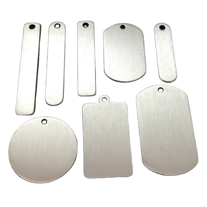 wholesale custom logo stainless steel metal key chains blank key chain metal plaques laser cut with logo