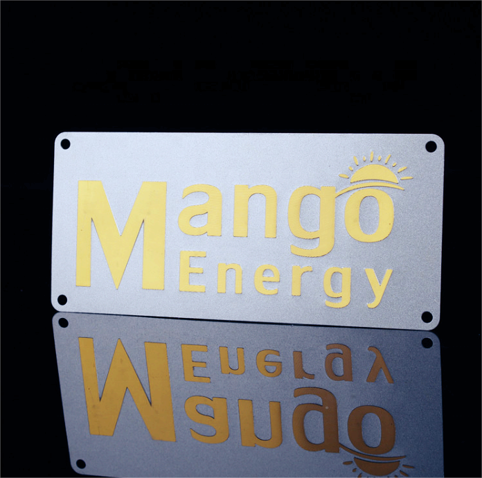 Stainless steel aluminum metal nameplate LOGO signage can be customized plaque