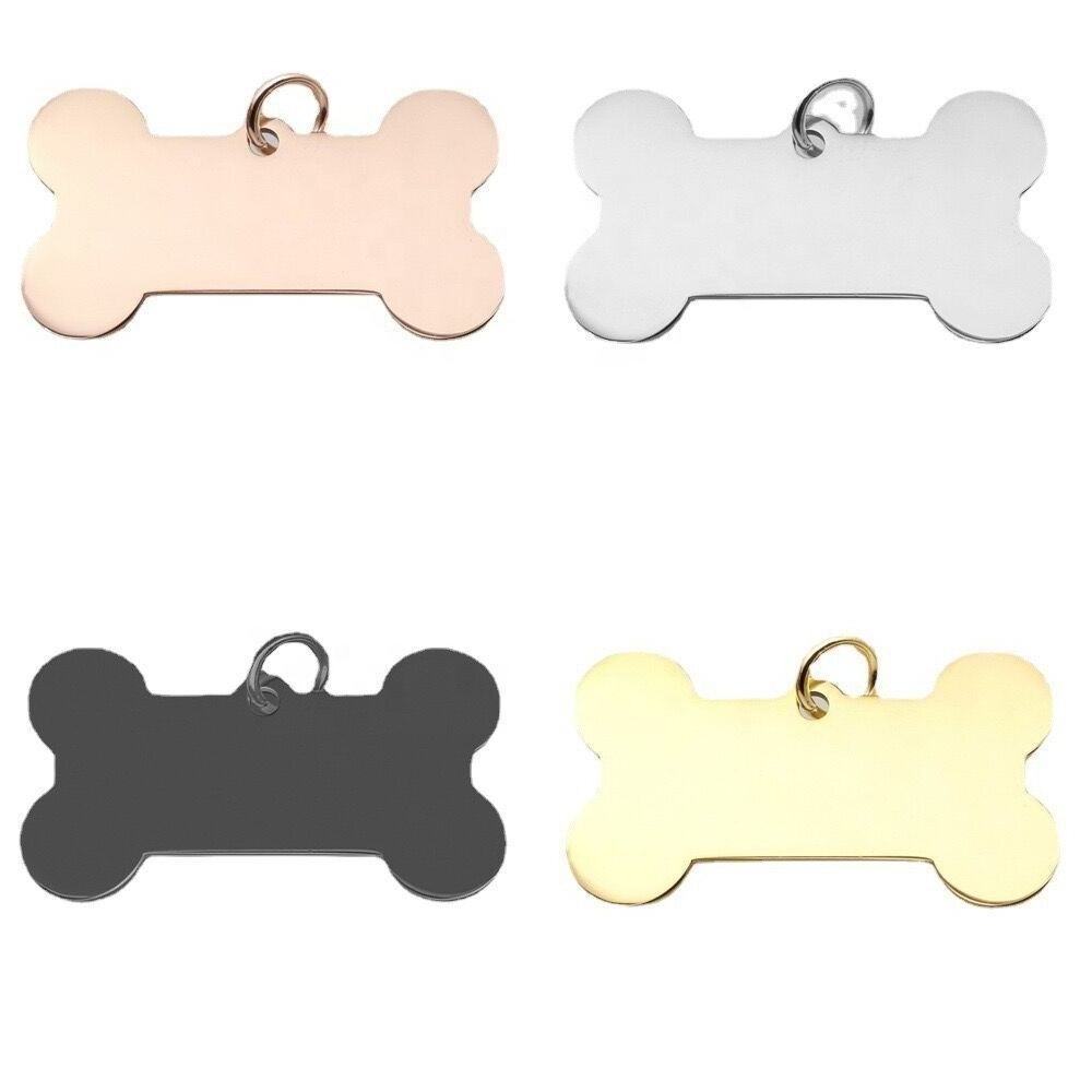 Custom Stainless Steel Pet Hanging Tag Metal Loss Prevention Identity Pet Tag