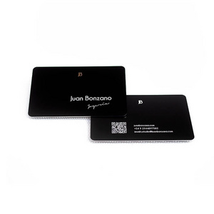 stainless steel black metal custom business card