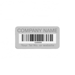 Custom metal asset bar code tag serial numbers tags laser enraved unique qr code metal asset tag sticker