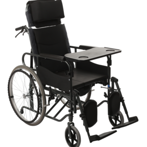 High back portable manual commode wheelchair bed with toilet