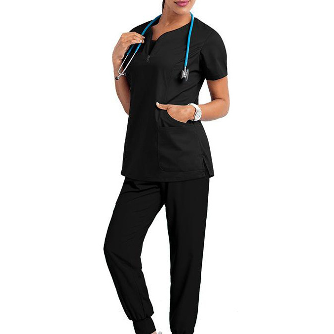 Non Woven Hospital Medical Scrub Uniform Wholesale Hospital Clothing Patient Hospital Gowns Uniform Ceil Blue Scrubs Uniforms