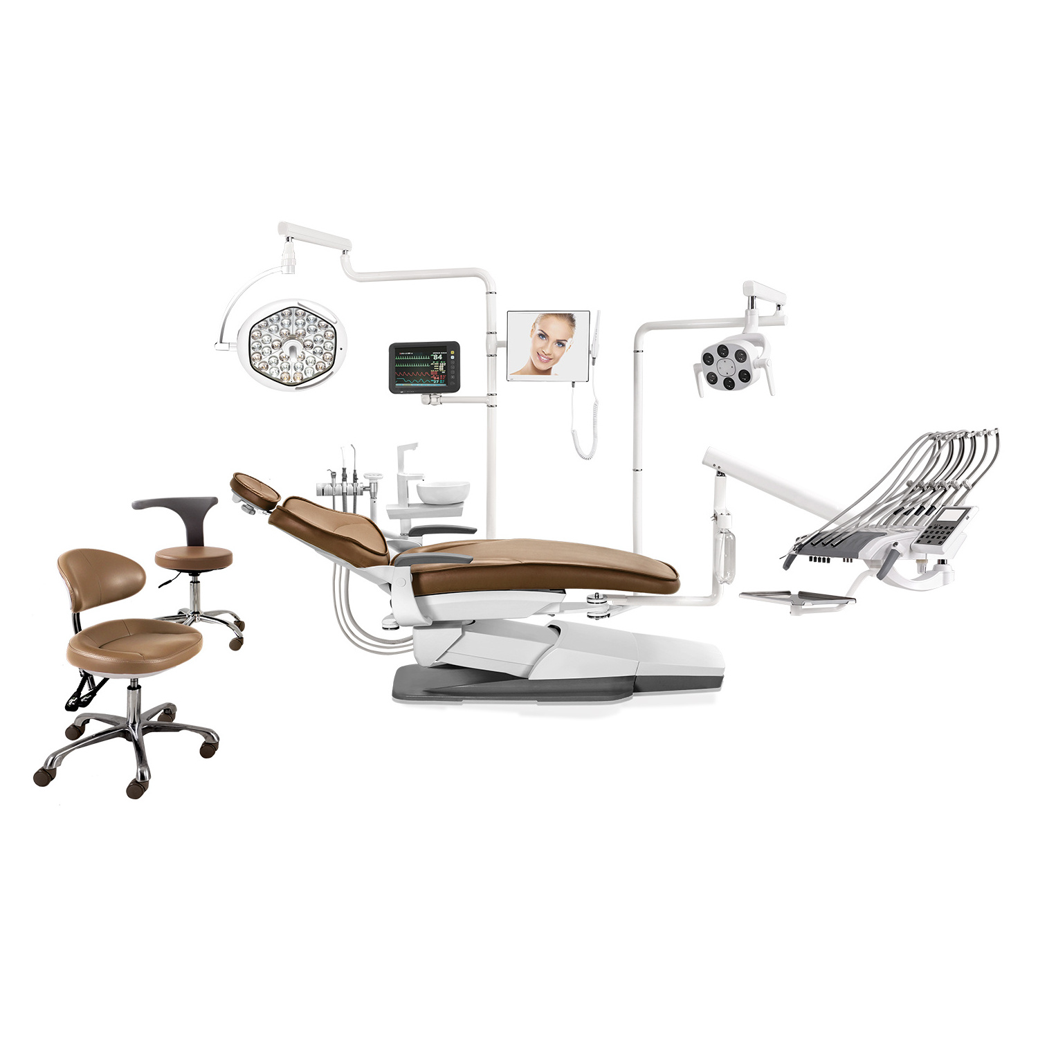 Top mounted dentist chair dental chair unit set dental treatment machine dental equipment