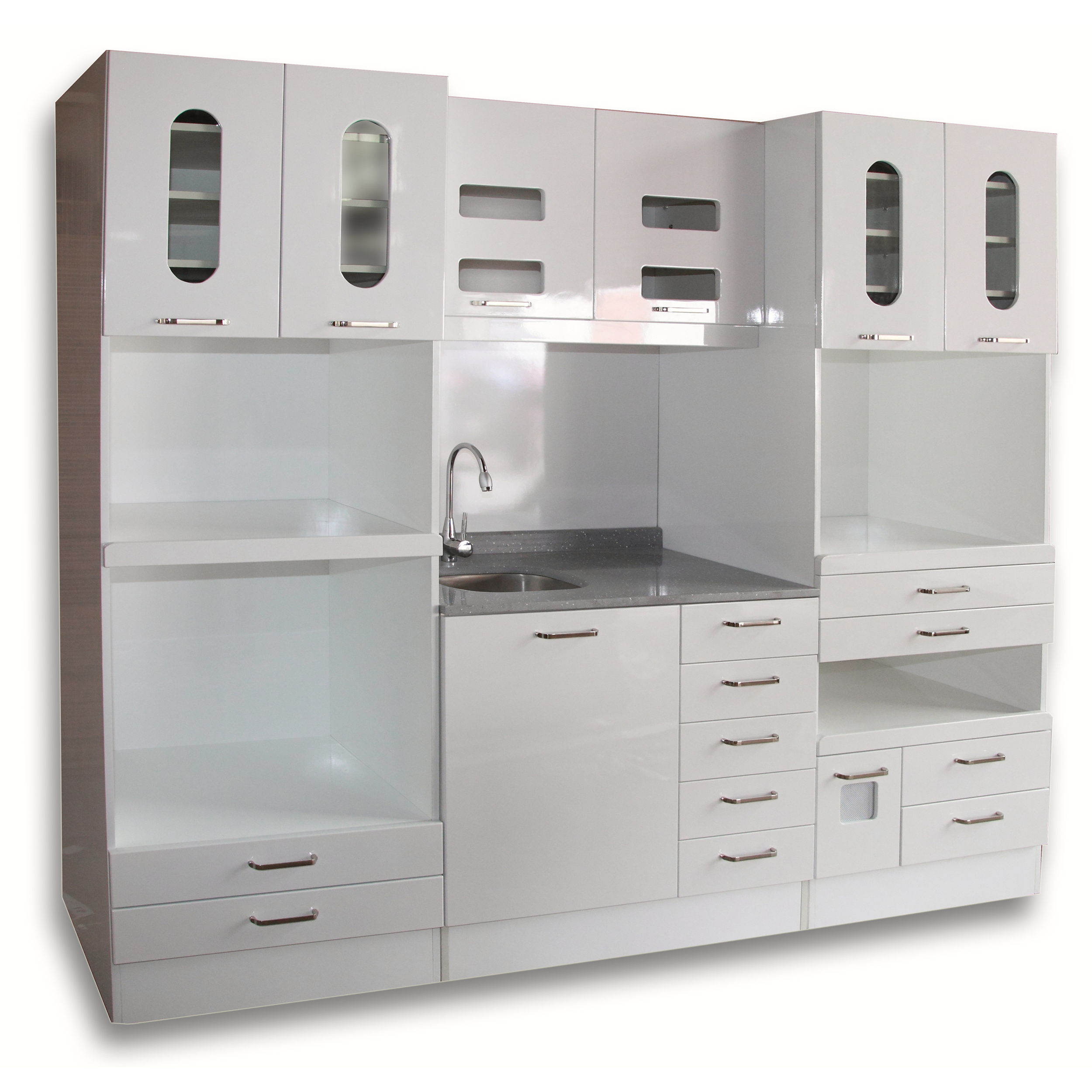 Mobile Wooden dental stainless steel cabinet Free design Can be customized Dental clinic furniture cabinet