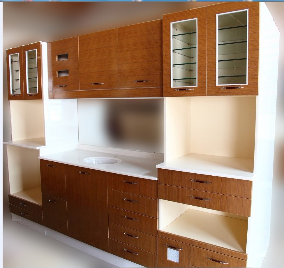 Mobile Wooden dental stainless steel cabinet Free design Can be customized Dental clinic furniture cabinet