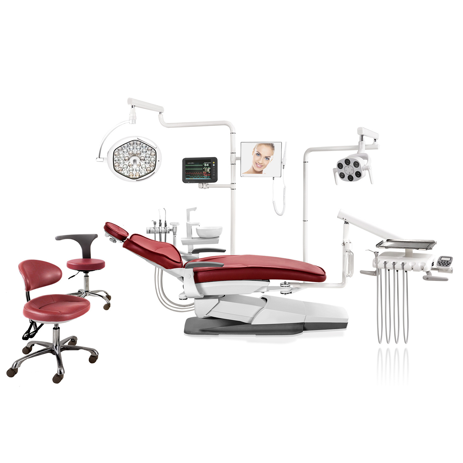 Top mounted dentist chair dental chair unit set dental treatment machine dental equipment