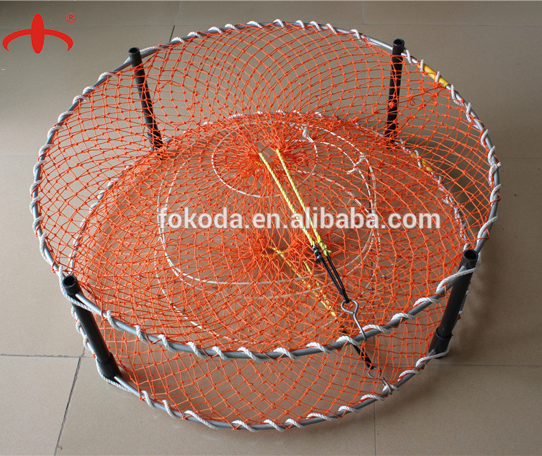 2019-2020 Newly product Orange Folding fishing Crab shrimp trap with diameter 90cm fast delivery