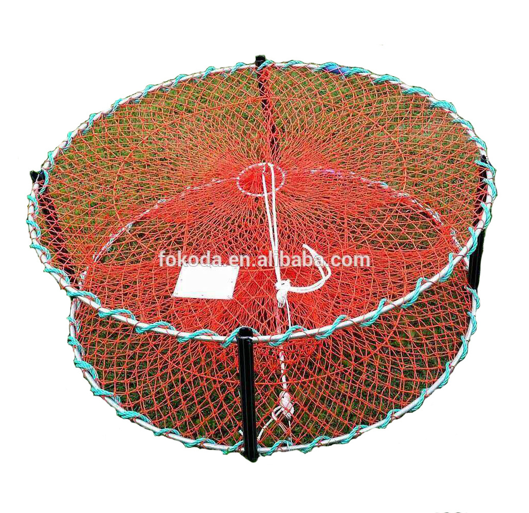 2019-2020 Newly product Orange Folding fishing Crab shrimp trap with diameter 90cm fast delivery