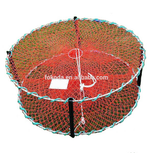 2019-2020 Newly product Orange Folding fishing Crab shrimp trap with diameter 90cm fast delivery