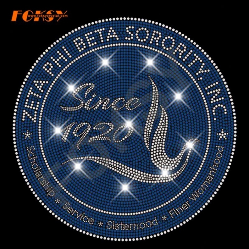 Zeta Phi Beta Sorority Inc Rhinestone Iron On Transfers Wholesale