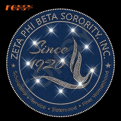 Zeta Phi Beta Sorority Inc Rhinestone Iron On Transfers Wholesale