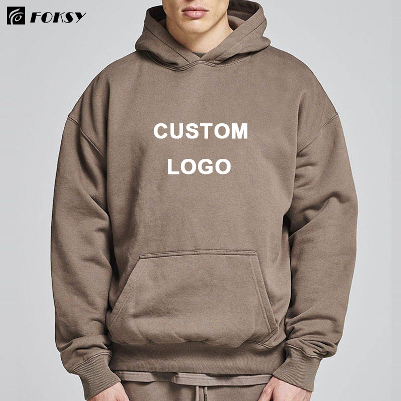 Men Custom Heavyweight Hoodies Logo Oversize Hoodies Unisex Customized Oversized Heavy Weight Thick Hoodie