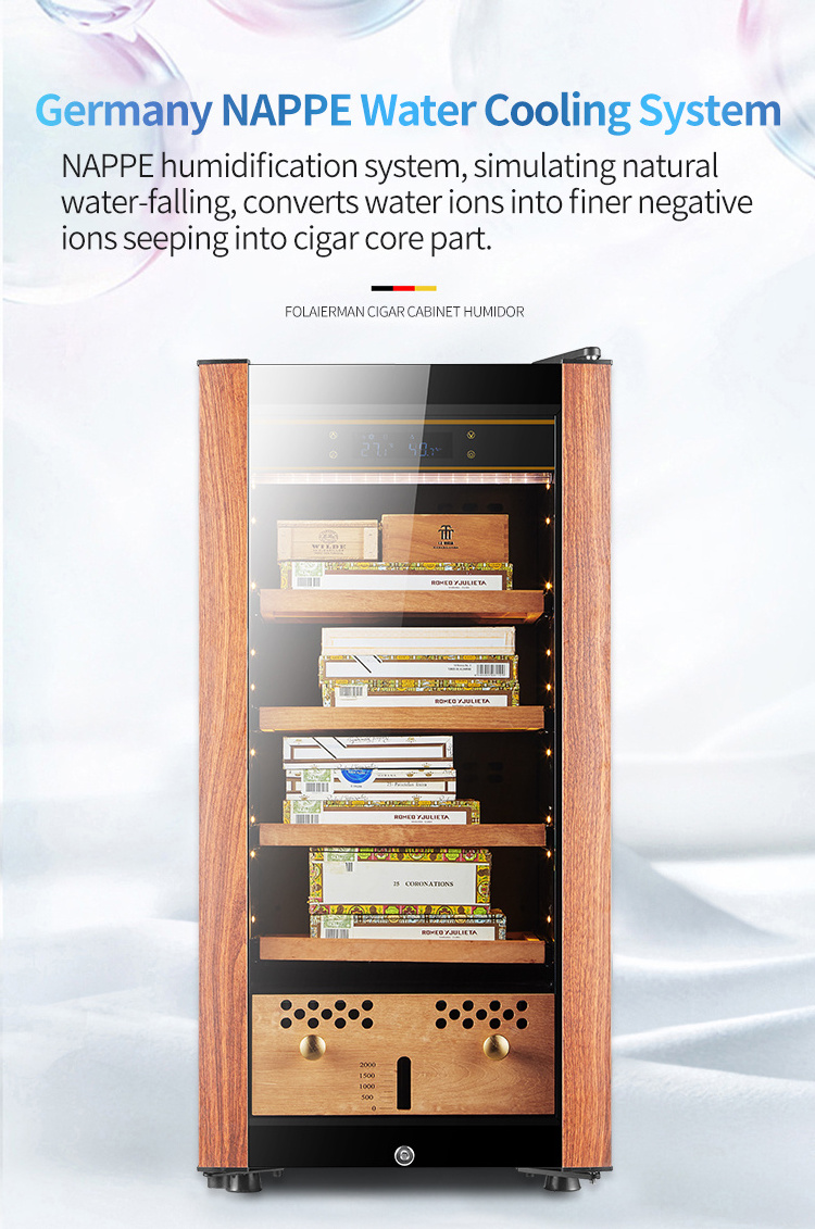 300 Counts Mini Size Cigar Holder Standing Refrigerated Electric Cigar Humidors Cabinet for Cigar New Player