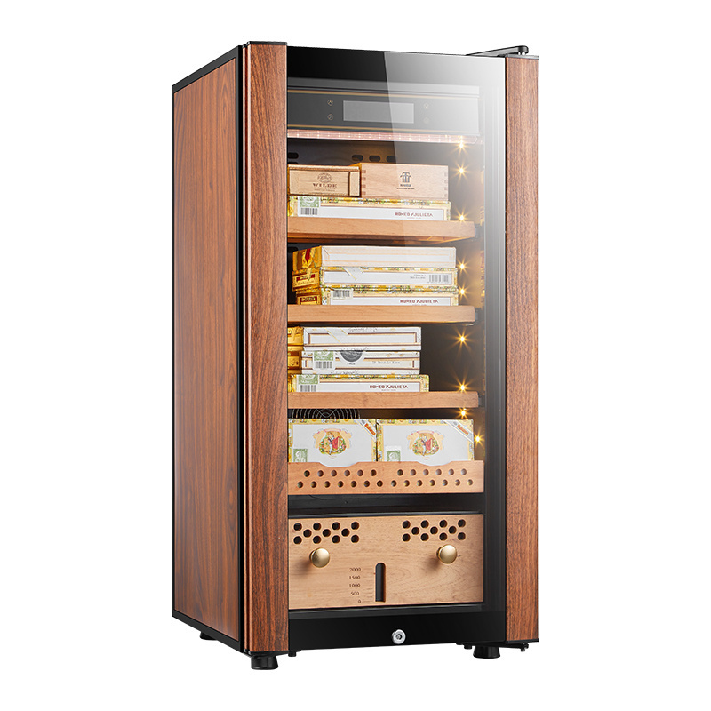 High end Home Cigar Humidor Cigar Display Cooler Cabinet with constant humidity control