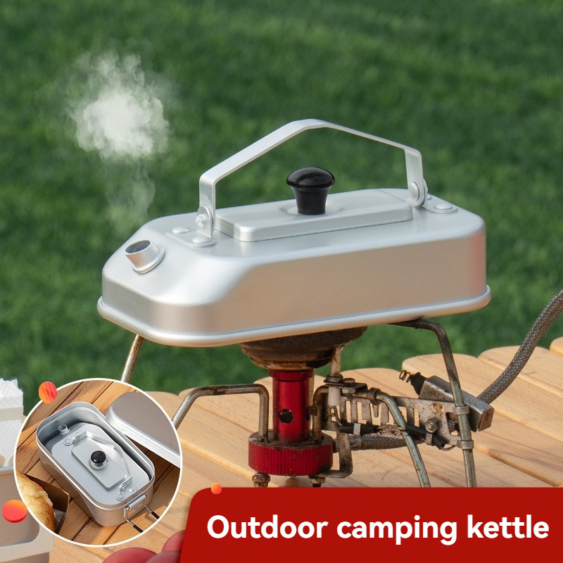 High-Capacity Portable Outdoor Camping Coffee and Tea Kettle for Hiking, Fishing, Picnic and Cooking