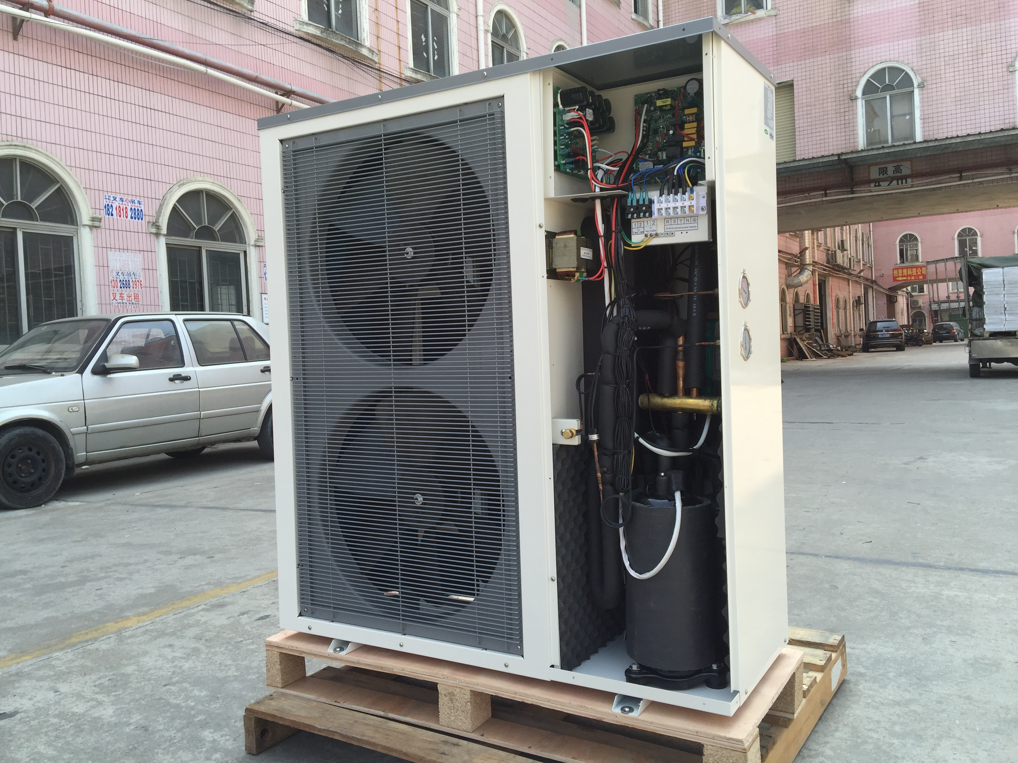 DC Inverter air to water heat pump 18kw   Inverter Air source heat pump  DC inverter water heater