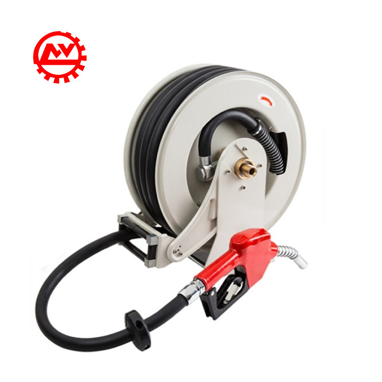 Professional Heavy Duty Spring Driver Self Rewind Automatic Retractable Diesel Fuel Hose Reel