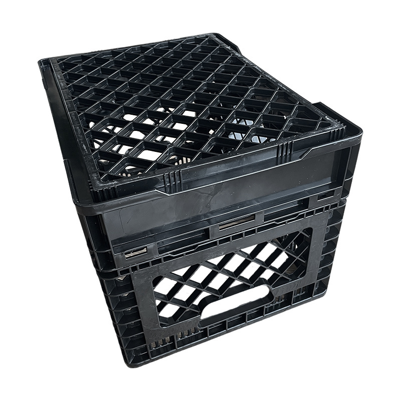 Crates Transporting Fruits and Vegetable Plastic Hinged-frame Collapsible Plastic Foldable Crates PP Plastic