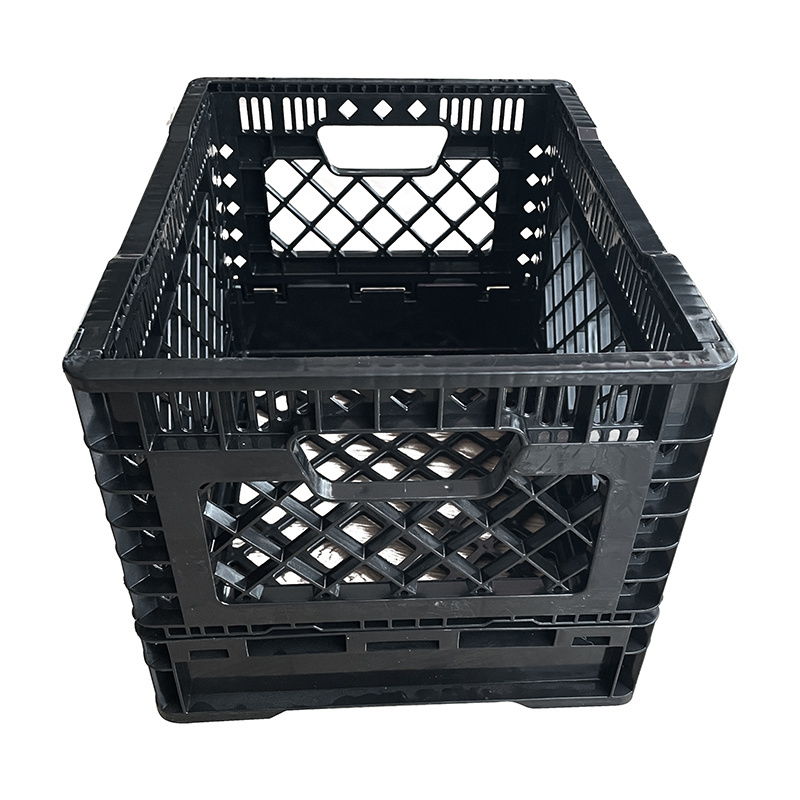 Crates Transporting Fruits and Vegetable Plastic Hinged-frame Collapsible Plastic Foldable Crates PP Plastic