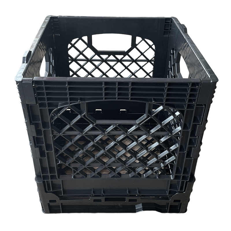 Plastic Storage Food Bread Basket Folding Tomato Storage collapsible boxes milk Crate Grape Box Crate Custom Blue Mesh