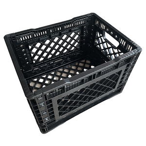 Crates Transporting Fruits and Vegetable Plastic Hinged-frame Collapsible Plastic Foldable Crates PP Plastic