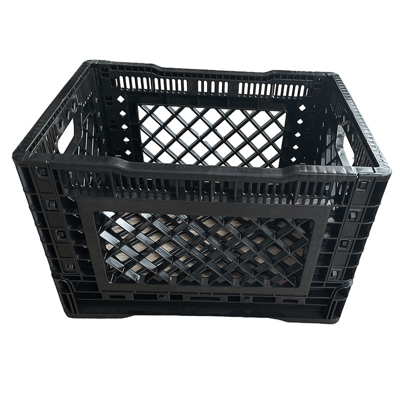 Crates Transporting Fruits and Vegetable Plastic Hinged-frame Collapsible Plastic Foldable Crates PP Plastic