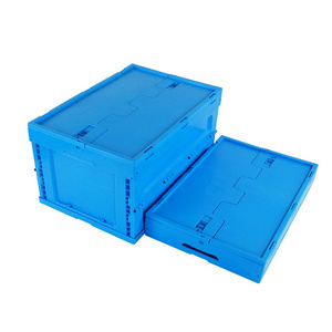 Collapsible Container Durable Car Foldable Storage Crate Plastic foldable Storage Box With Lids collapsible container