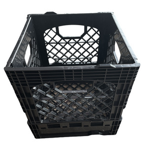 Plastic Storage Food Bread Basket Folding Tomato Storage collapsible boxes milk Crate Grape Box Crate Custom Blue Mesh