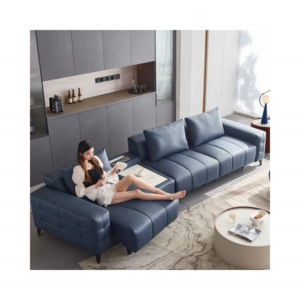 Italian extendable leather sofa with bluetooth audio livingroom home theatre sectional recliner realx modern electric sofa