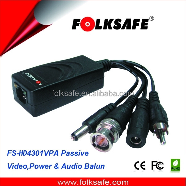 1-CH HD Video Power Audio Transceiver, VPA Transmitter & Receiver (12V/24V DC/AC), Folksafe Model FS-HD4301VPA