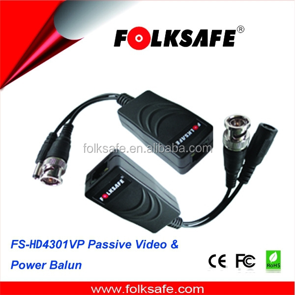 Folksafe Video transmitter and receiver circuit diagram rj45 utp video converter HD TVI CVI AHD CVBS RJ45 power video balun